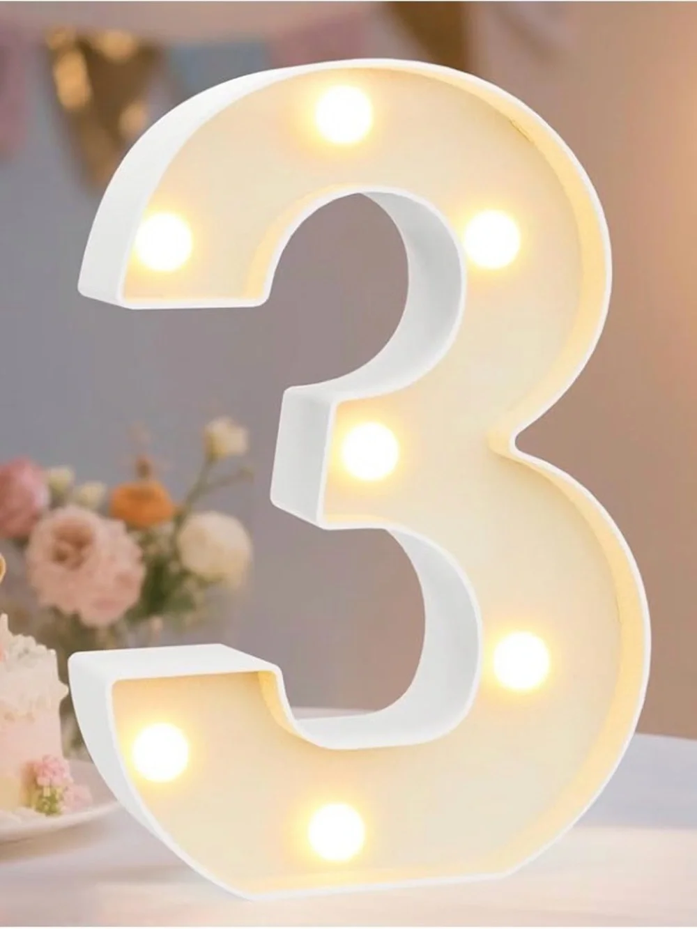 New LED Marquee Number 3 Light